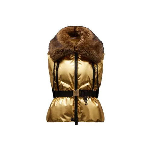 Moncler Grenoble Золотой Женский Пуховый жилет