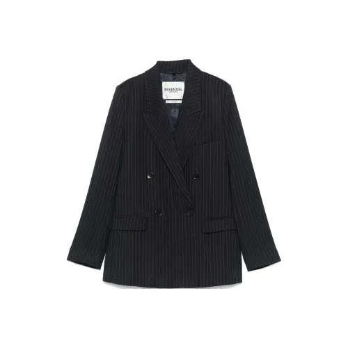 Essentiel Antwerp FW24 Бизнес Костюм Пальто Женское Морской Синий