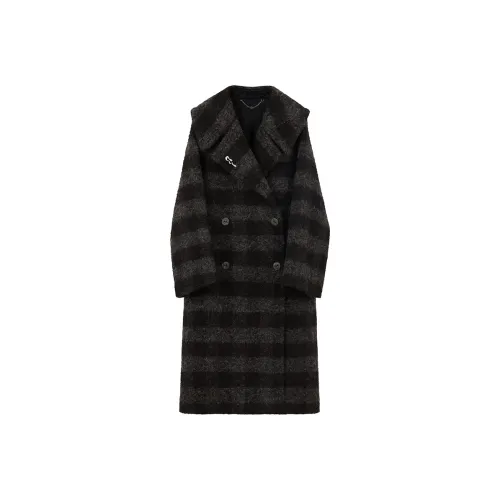 NancyCavally Пальто Женское Коричневое Серое