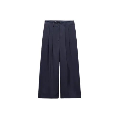 ZARA ZW Series Ночной синий Женские Повседневные брюки