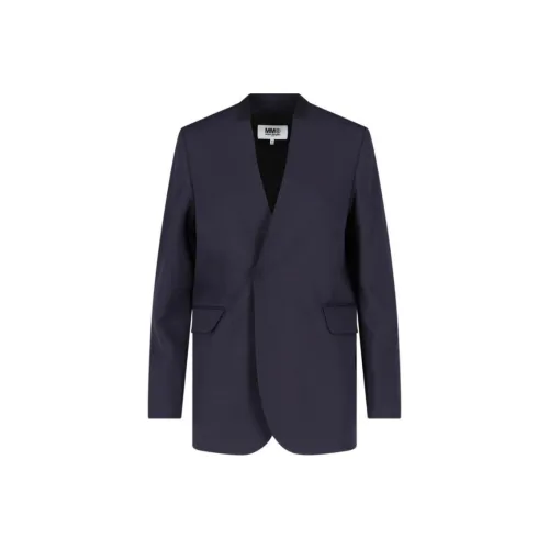 MM6 Maison Margiela совместный бренд Бизнес Костюм Куртка Женская Синяя