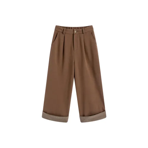 Delight In You Повседневные Брюки Женские Коричневый