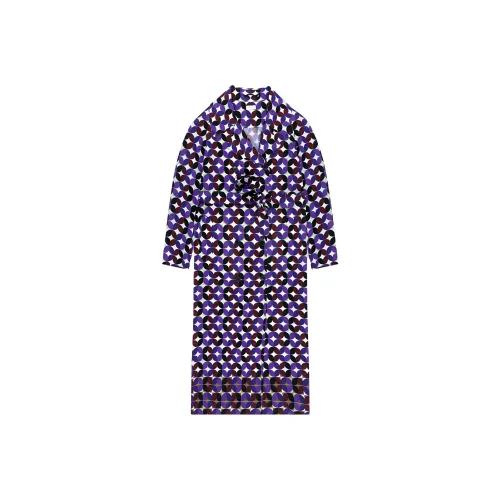 DRIES VAN NOTEN Фиолетовое Женское Пальто