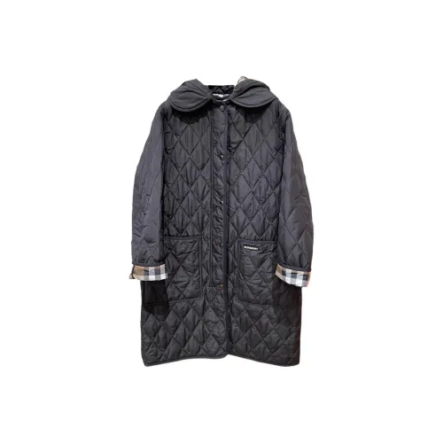 Burberry FW23 Хлопковый пуховик Женский Черный