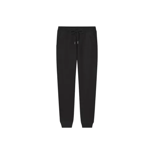 UNIQLO Вязаные спортивные брюки женские черные