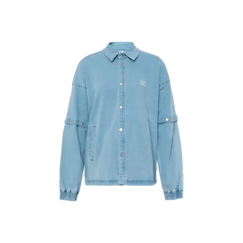 Adidas Originals Denim Куртка Женская Серый Синий