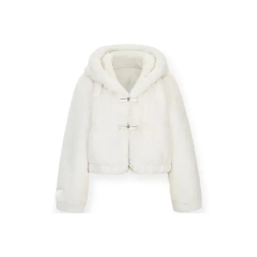 NOTAWEAR Бархат Feel Пальто Женские KLIM Белый