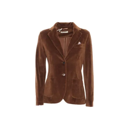 Circolo 1901 FW24 Бизнес-костюм Пальто Женское Коричневое