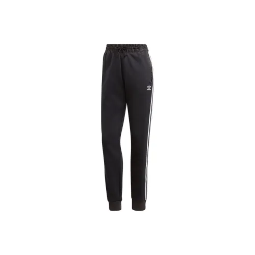 Adidas Originals Манжета Брюки Вязаные Тренировочные Брюки Женские Черные