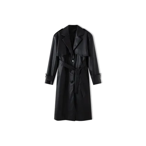 NORA.LOU Черный Женский Тренч