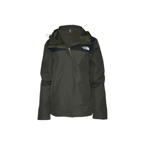 The North Face Водонепроницаемый Ветровка Женские Армейский зеленый