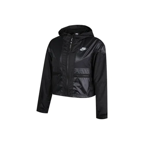 NIKE Черное Женское Короткое Пальто