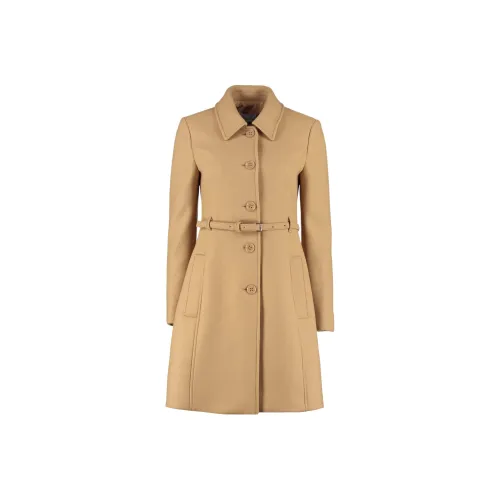 RED VALENTINO Вельвет Feel Пальто Женское Хаки