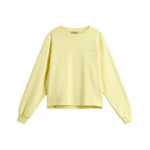 WOOLRICH SS25 Толстовка Женская Груша Желтая