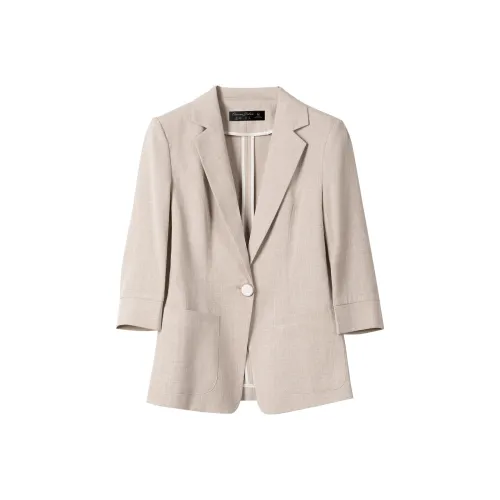 DonnaZilan Бизнес-костюм женский овсяного цвета