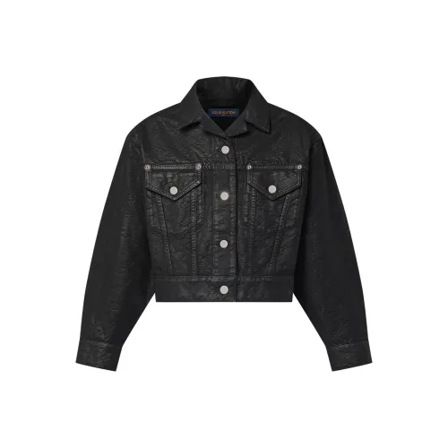 LOUIS VUITTON Cropped Coat Women's Black LOUIS VUITTON Укороченное пальто женское черное