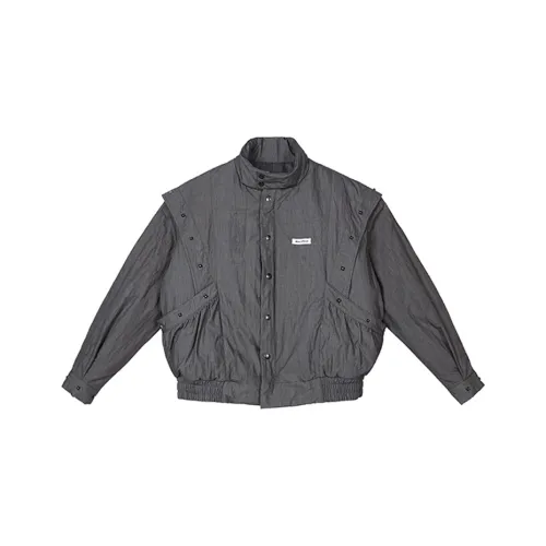 JIKOO Хлопковый пуховик женский темно-серый