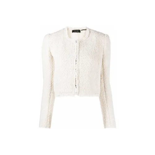 ISABEL MARANT Белое Женское Короткое Пальто
