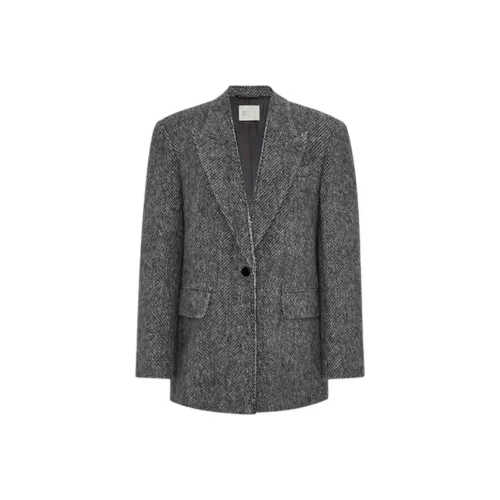 ZHIZHI Бизнес-костюм женский темно-каменный серый белый