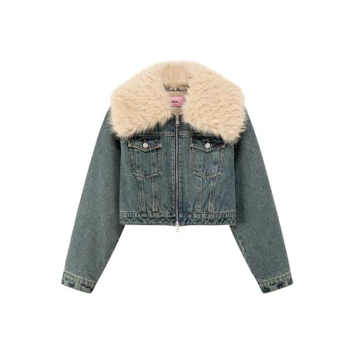 CHUU Джинсовый синий Женская Джинсовая Куртка