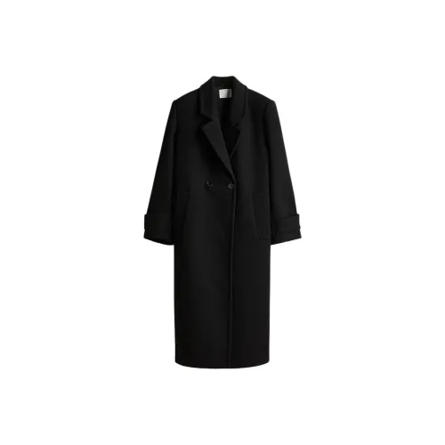 H&M Черное Женское Пальто