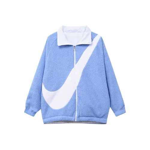 Nike Синий Женские Бархатные Куртки