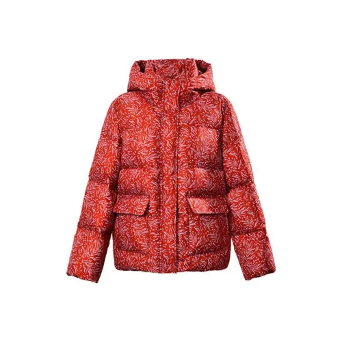 DIFFIE RIEGER Пуховик Женские Cinnabar Maple Red