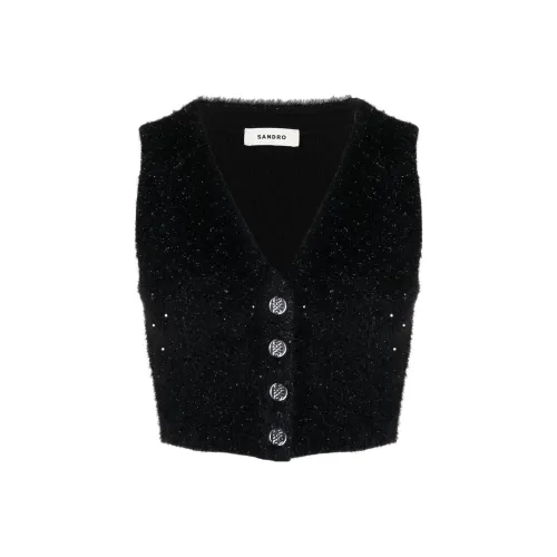 SANDRO Черные Женские Жилеты