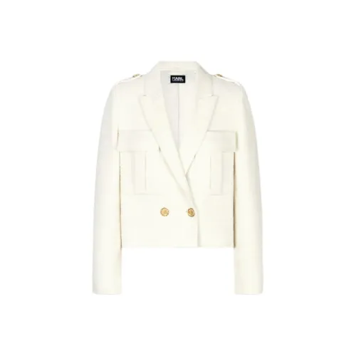 Karl Lagerfeld SS24 Бизнес-костюм Куртка Женская Белая