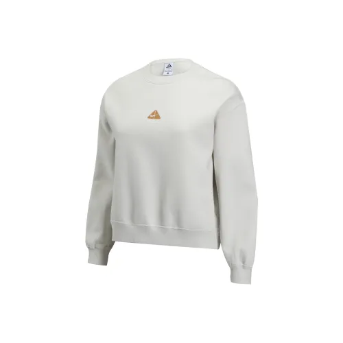 Nike ACG THERMA Футболка Толстовка Женская Призрачный Серый Белый Яркий Оранжевый Гора Белый