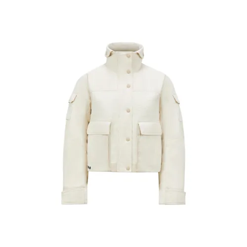 Moncler Grenoble Пуховик Женские Цвет Слоновая кость