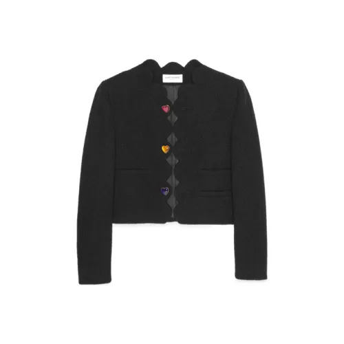 SAINT LAURENT SS22 Куртки и Пальто Женские Черный