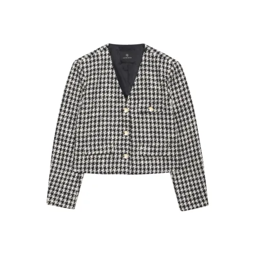 Anine Bing Бизнес-костюм Пальто Женское Черно-белое