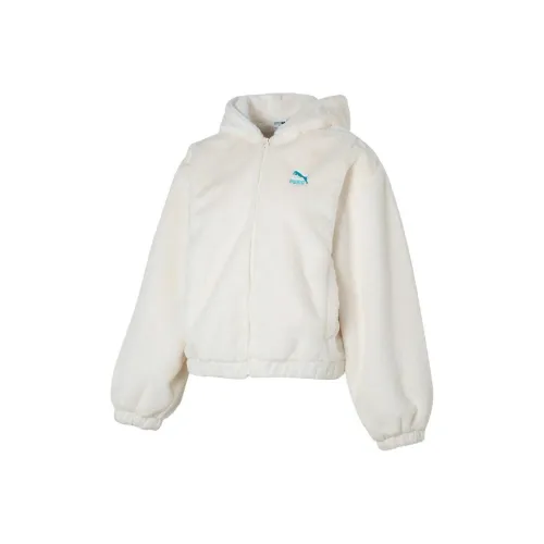 PUMA Белые Женские Бархатные Куртки
