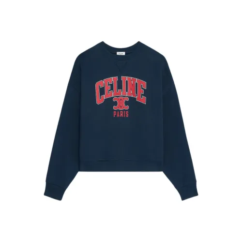 CELINE SS25 Свитшот Женский Синий