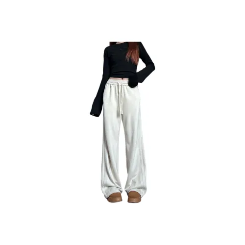 HUFFNPUFF Повседневные брюки Женские Бежевые