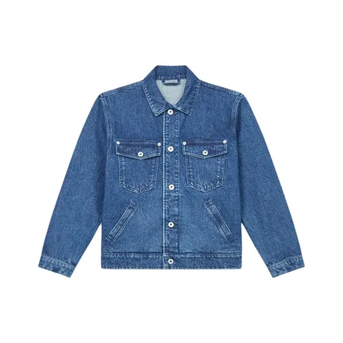 KENZO SS24 Denim Jacket Women's Blue KENZO SS24 Деним Куртка Женская Синяя