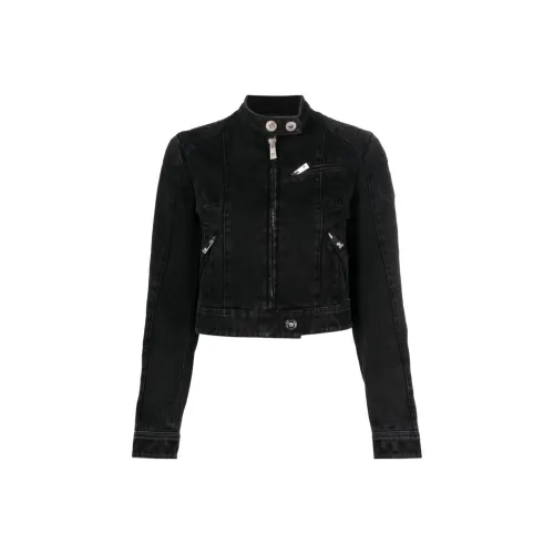 VERSACE Черные Женские Джинсовые Куртки
