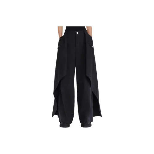 DION LEE SS24 Отделение Юбка Брюки Повседневные брюки Женские Черный