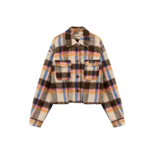 NO ONE ELSE Куртка Женская Кофейного цвета