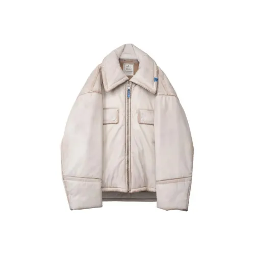 Maison Mihara Yasuhiro Бежевые Женские Кожаные Куртки