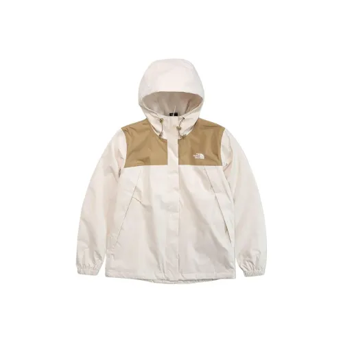 THE NORTH FACE Antora Поход Водонепроницаемый Ветрозащитный And Устойчивый к Износу Ветровка Женская Бежевая