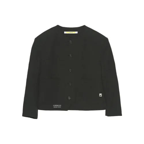 PushBUTTON Черное женское короткое пальто