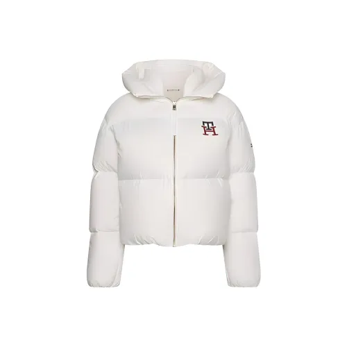 Tommy Hilfiger Белое Женское Короткое Пальто