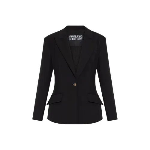 VERSACE JEANS COUTURE SS24 Бизнес Костюм Пальто Женское Черное