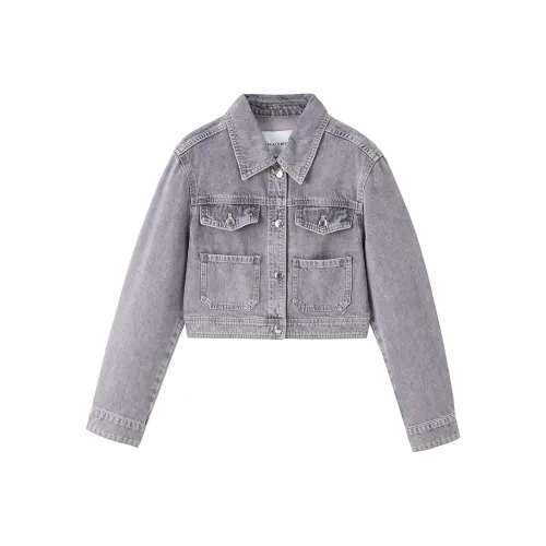 PEACEBIRD Denim Jacket Women's Purple