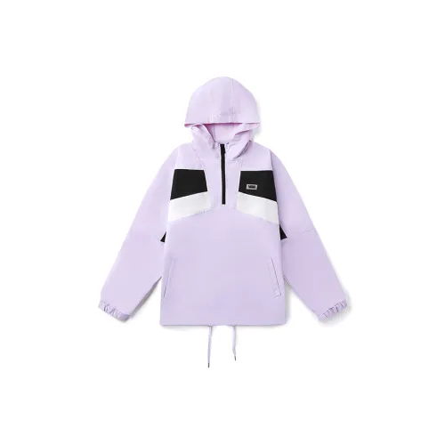 Vans Водонепроницаемый Ветровка Женский Светло-фиолетовый