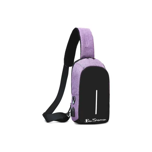 BEN SHERMAN Oxford Sling Bag Unisex Purple