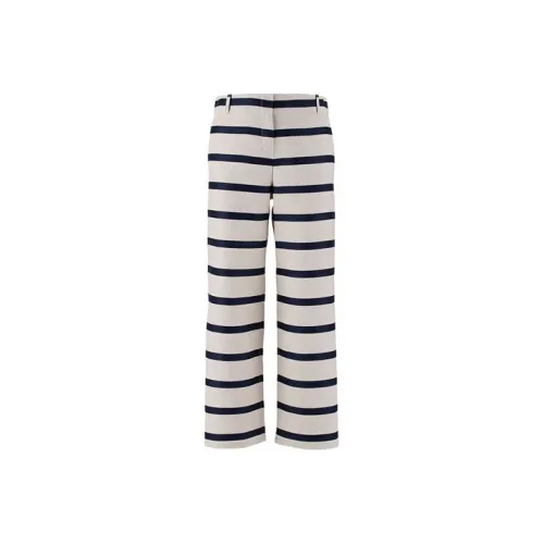 WEEKEND MaxMara Черные/Белые Женские Повседневные Брюки