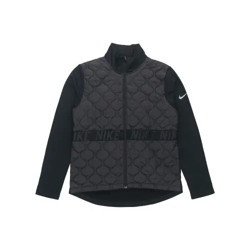 NIKE Черные Женские Объемные Куртки (Пуфы)